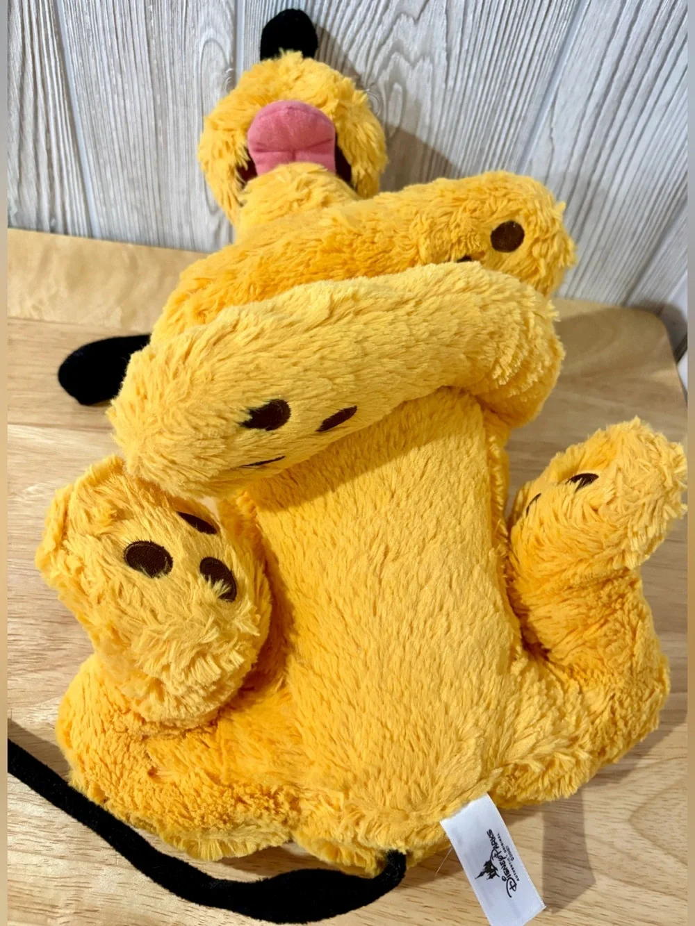 Disney Parks Pluto Plush Stuffed Animal Dog 15” Large Soft Cuddle Toy